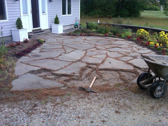 Stamped Concrete Front Entry Patio